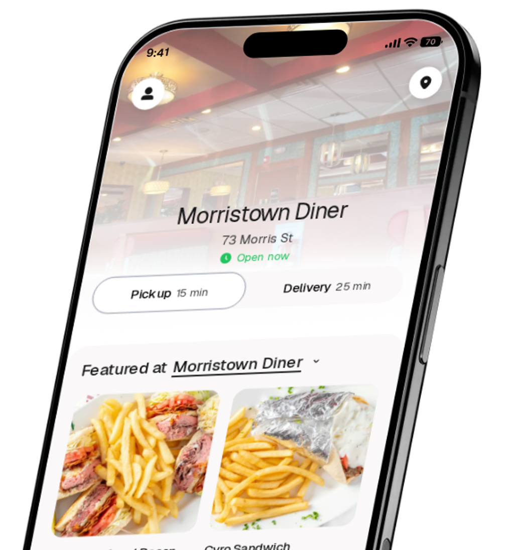 Morristown Diner app preview